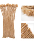 QVR 0.4cm Handmade Thin Micro Locs Human Hair Dreadlock Extensions for Women