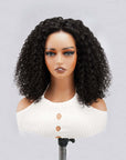 Kinky Textured Curly Human Hair Wig Short Length