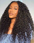 B3G1|QVR Natural Black Bulk Human HairExtensions for Boho Knotless Braiding