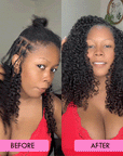 QVR Burmese Curly Crochet Hair Natural Black Machine Made Feather Crochet Human Hair Extension