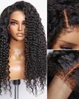 human hair wigs 5x5 hd lace front with 4c curly edges