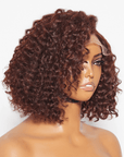 flattering short bob wigs with bouncy water wave texture