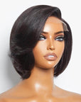 elegant human hair bob wigs for confident, mature women