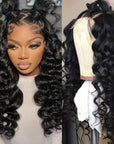 virgin human hair wigs with a natural, bouncy texture, ideal for black women.