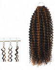 QVR Seamless Small Kinky Curly Feather Crochet Hair Highlight