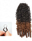 1b/30 ombred human hair crochet braids, burmese curly hair
