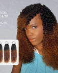 T1B/30-small kinky curly-18''-5 packs crochet hair