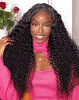 qvr hd lace wigs glueless deep wave 13x4 lace frontal for black women