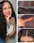 defined deep wave wear and go wig with HD lace frontal