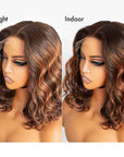 human hair lace wigs ombre brown bob for chic black beauty