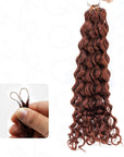 qvr hair reddish brown water wave crochet braids human hair crochet hair