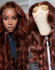 QVR Real Glueless 5x5 HD Transparent Lace Body Wave Wigs