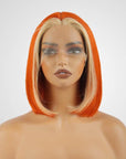 qvr wigs t lace bob wig in ombre orange 613 for confident style