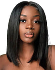 smooth Brazilian straight bob wigs, 13x4 lace frontal 100% human hair bob wigs for natural style