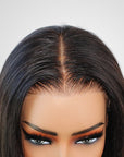 effortless wear and go glueless wigs with sleek straight texture and baby hair