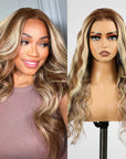straight human hair wear and go wigs with pre-cut lace