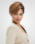 highlighted short pixie cut wigs for stylish black women