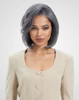 glueless bob wigs with soft side part and 5x5 lace closure