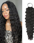 qvr 100% human hair water wave crochet hair pack for braids