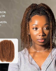 cutie brown color afro kinky bulk human hair