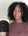 qvr v part wigs natural black kinky curly for black women