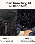 how to adjust v part curly wigs