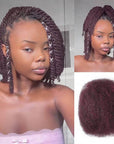 1b/99j mixed colored afro kinky bulk human hair