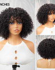 10 Inch Water Wave Short Bob Wigs Detail