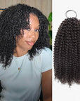 qvr hair afro kinky curly crochet human hair