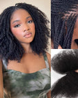 QVR Brazilian Remy Hair Afro kinky Bulk Human Hair For Braiding Dreadlock Hair