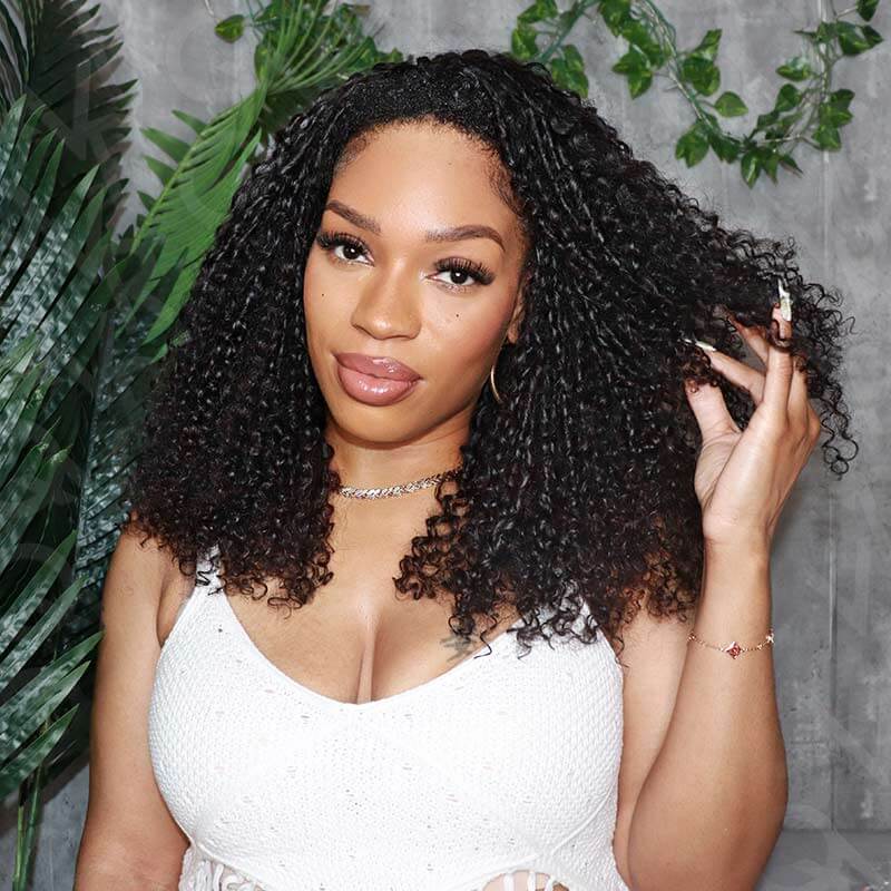 QVR Ramen Curl Black Crochet Human Hair Extensions – QVR Hair