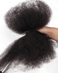 QVR Natural Black Afro kinky Bulk Hair Extensions For Braiding Dreadlock Human Hair