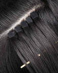 straight hair human hair tape ins, heathy hair no split