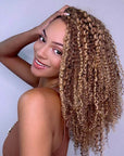 QVR Seamless Small Kinky Curly Feather Crochet Hair Highlight