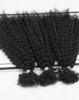 QVR Afro Kinky Curly Human Bulk Hair Extensions for Boho Knotless Braiding