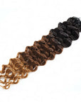 crochet hair extensions black to blonde ombred