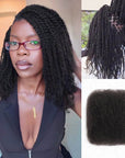 QVR No Short Hair Upgraded Afro Kinky Bulk Human Hair for Braiding & Mini Twists