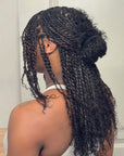 QVR No Short Hair Upgraded Afro Kinky Bulk Human Hair for Braiding & Mini Twists