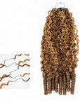 QVR 1 Pack Burmese Curly Feather Crochet Human Hair Extension