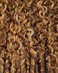 blonde colored crochet hair extensions, 100% human hair crochet braids