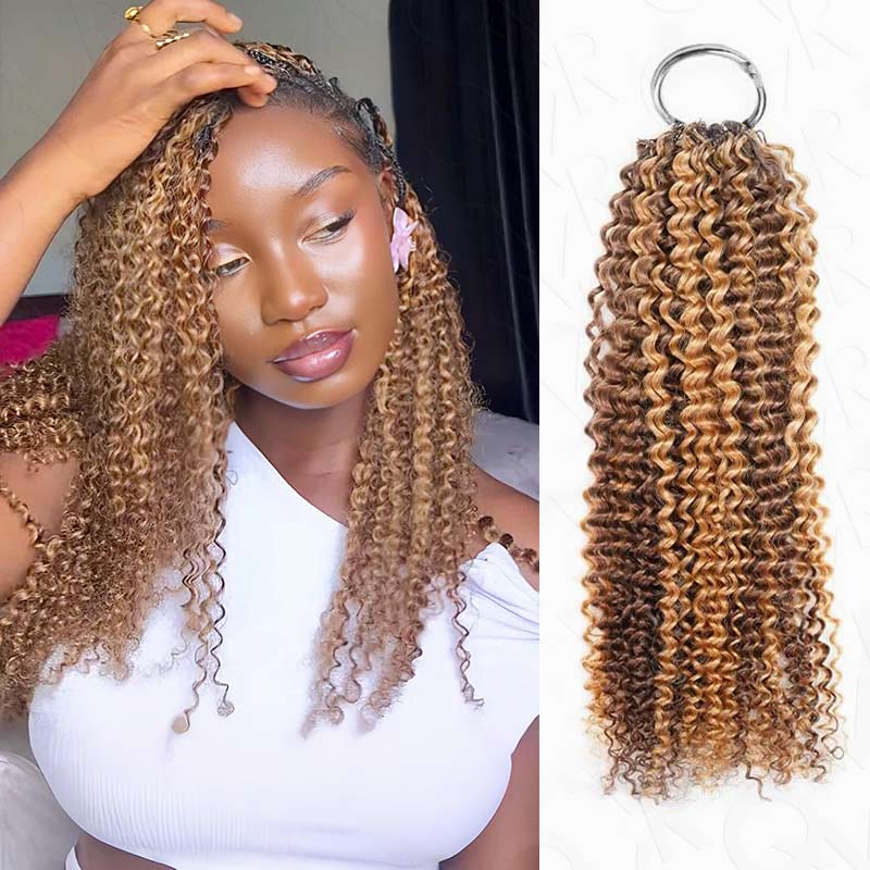 QVR p4/27 Small Kinky Curly Crochet Human Hair Extensions – QVR Hair