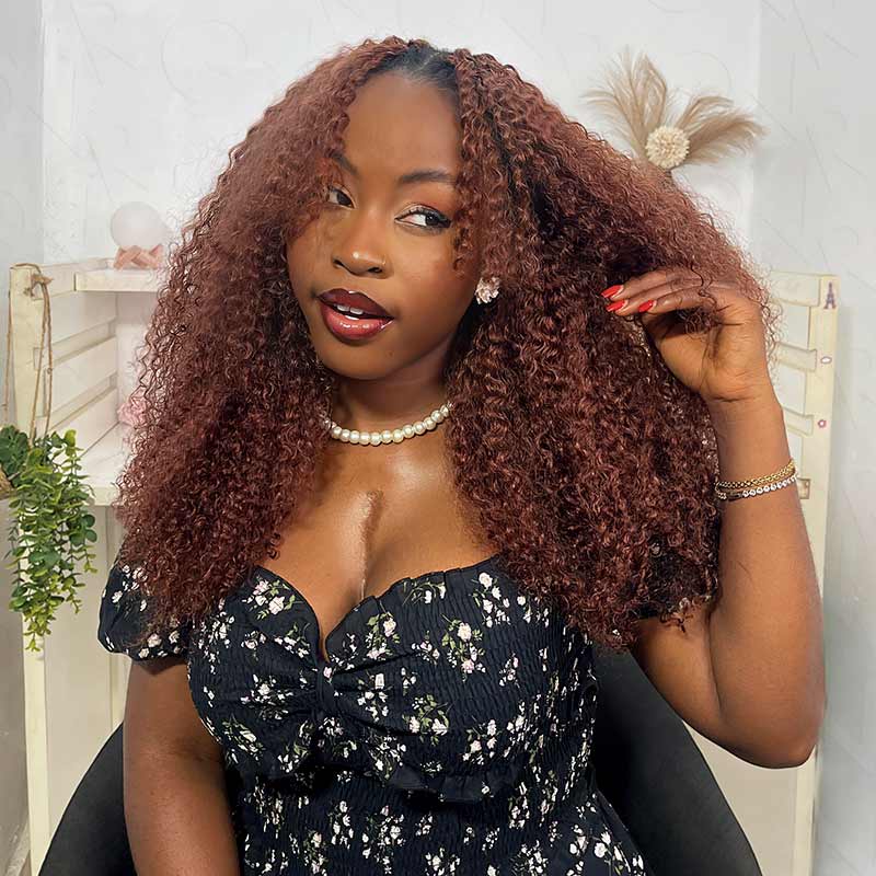 QVR #33B Small Kinky Curly Human Hair Crochet Braids – QVR Hair