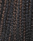 QVR Brown Highlight Feather Crochet Human Hair