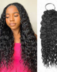 qvr hair water wave crochet human hair