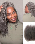 BOGO|Salt Pepper Afro Kinky Bulk for Braiding