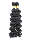 QVR Water Wave Bulk Hair Extensions for Boho Knotless Braiding