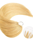 qvr golden blonde crochet braids straight hair texture 100% human hair
