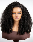 QVR Burmese Curly 5X5 Lace Closure Wig Ready To Go Design Virgin Human Hair Wigs