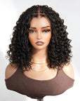 QVR Knotless Boho Braid 5X5 Lace Closure Wig with Braided Top Wear To Go Virgin Human Hair Wigs
