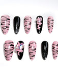 US Only|QVR Pink Ink Sweetheart Press-On Nails